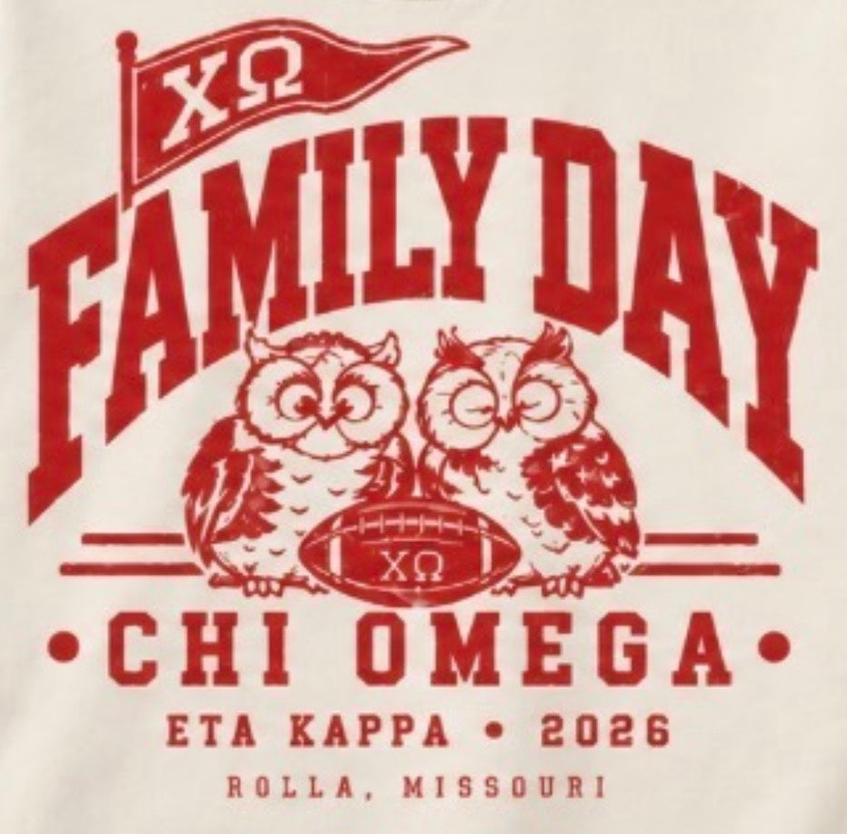 Chi Omega Family Day Shirt