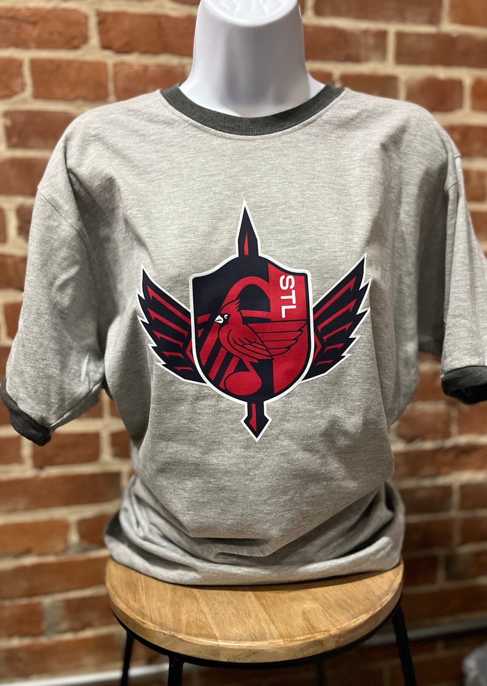 STL Sports Ringer Teeshirt