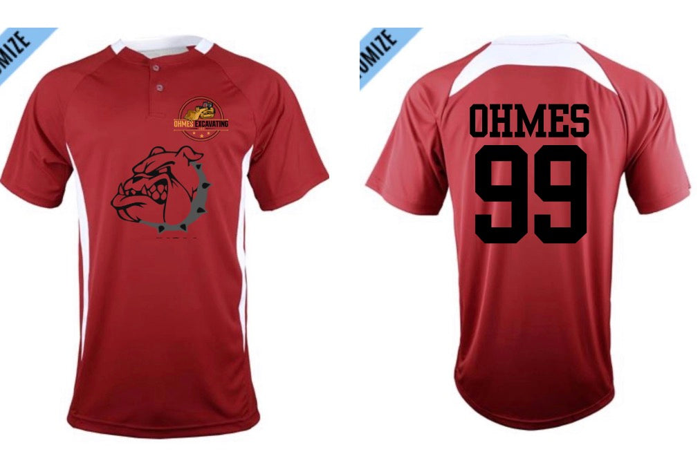 Bulldogs 2026 Two Button Cardinal Jersey