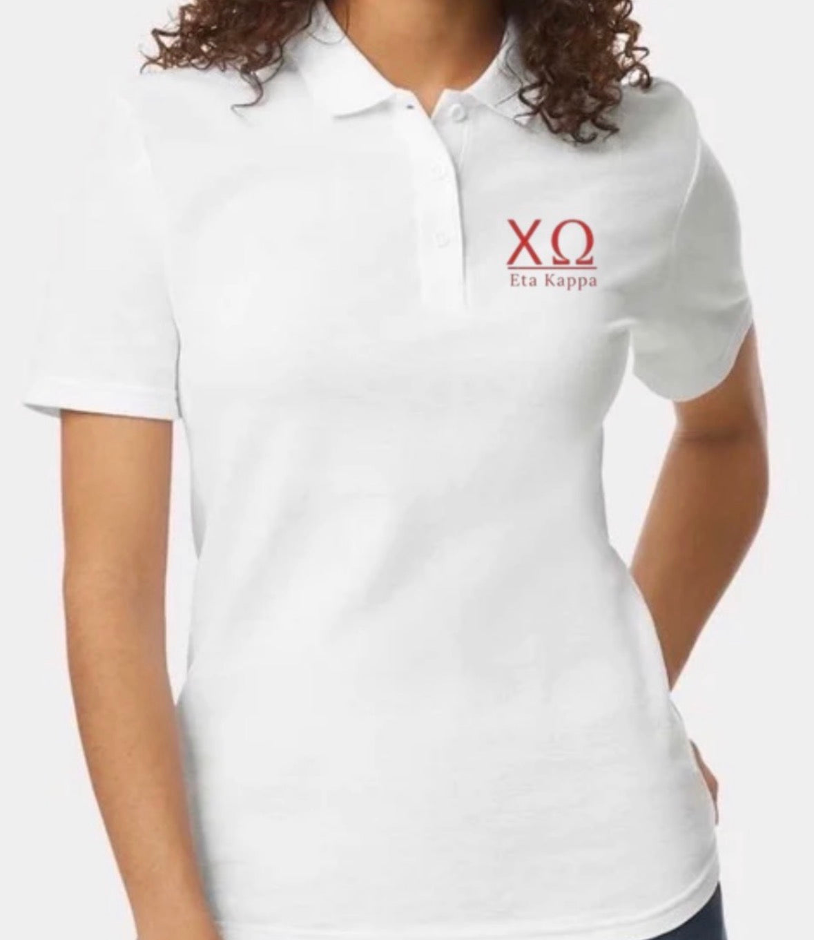 Chi O Embroidered Polo