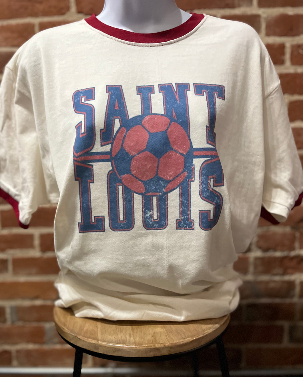 Saint Louis City Soccer Ringer Teeshirt