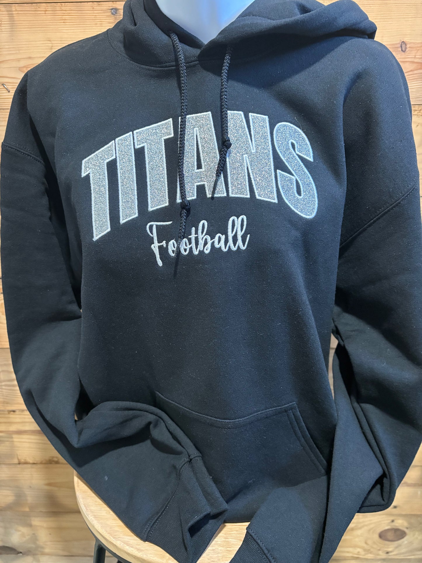 Embroidered Titans Football Hoodie