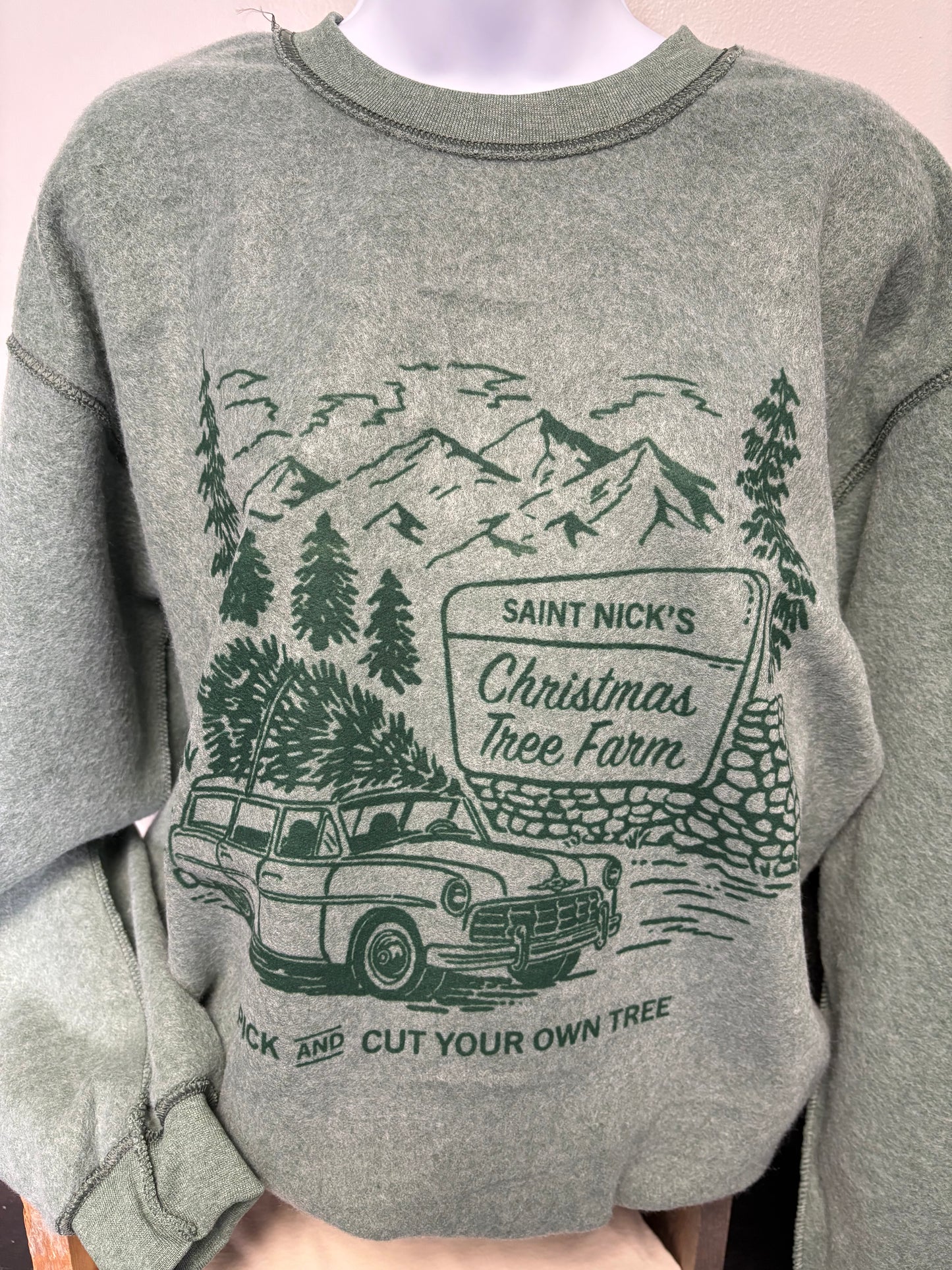 Inside Out St. Nick’s Christmas Tree Sweatshirt