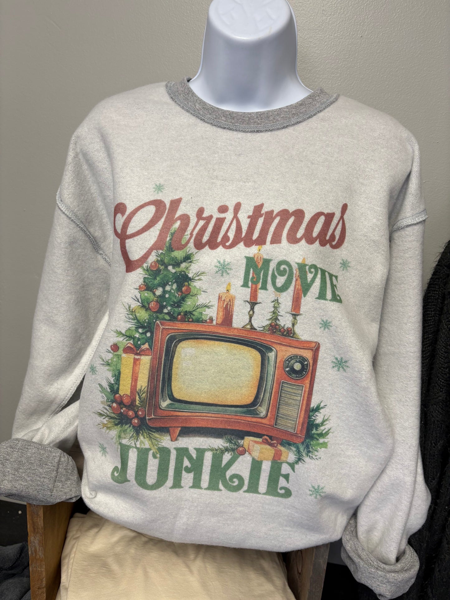 Inside Out Christmas Movie Junkie Sweatshirt