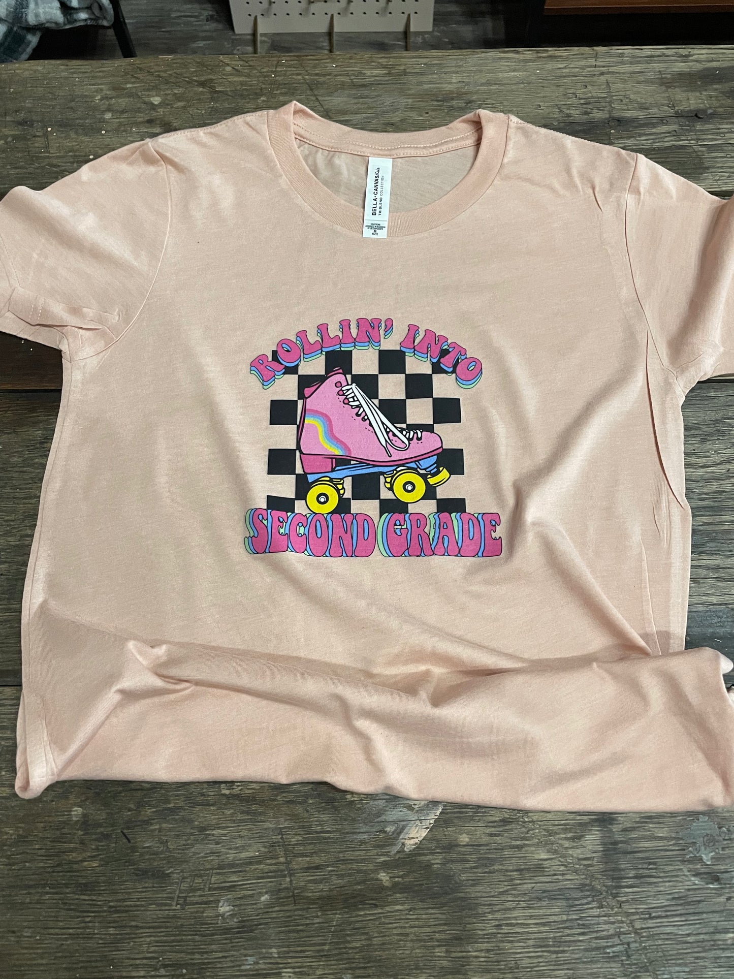 Rollin’ Into Second Grade Teeshirt
