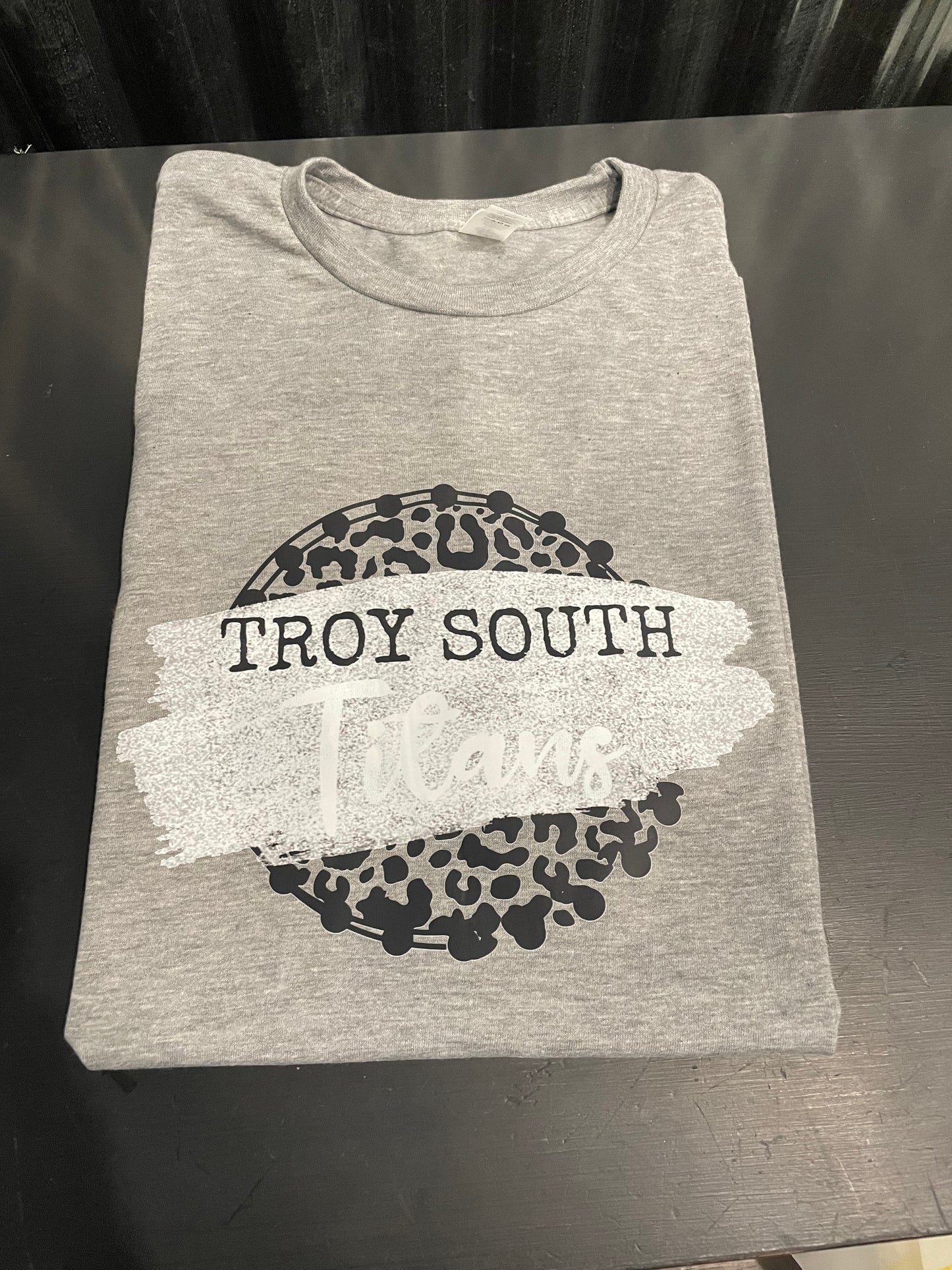 Troy South Titans Leopard Print Teeshirt
