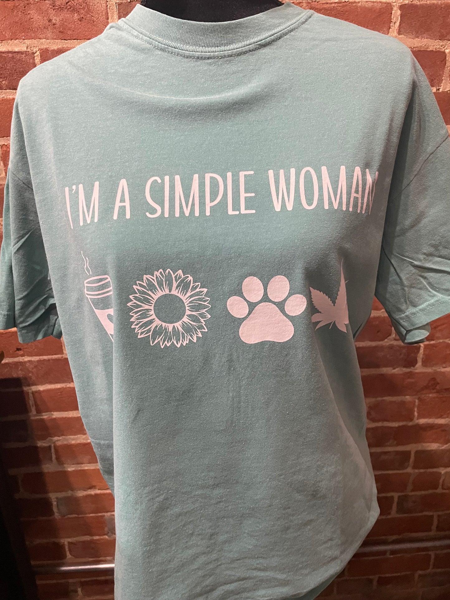 I’m a Simple Woman… Coffee, Sunflowers, Dogs and Weed Shirt