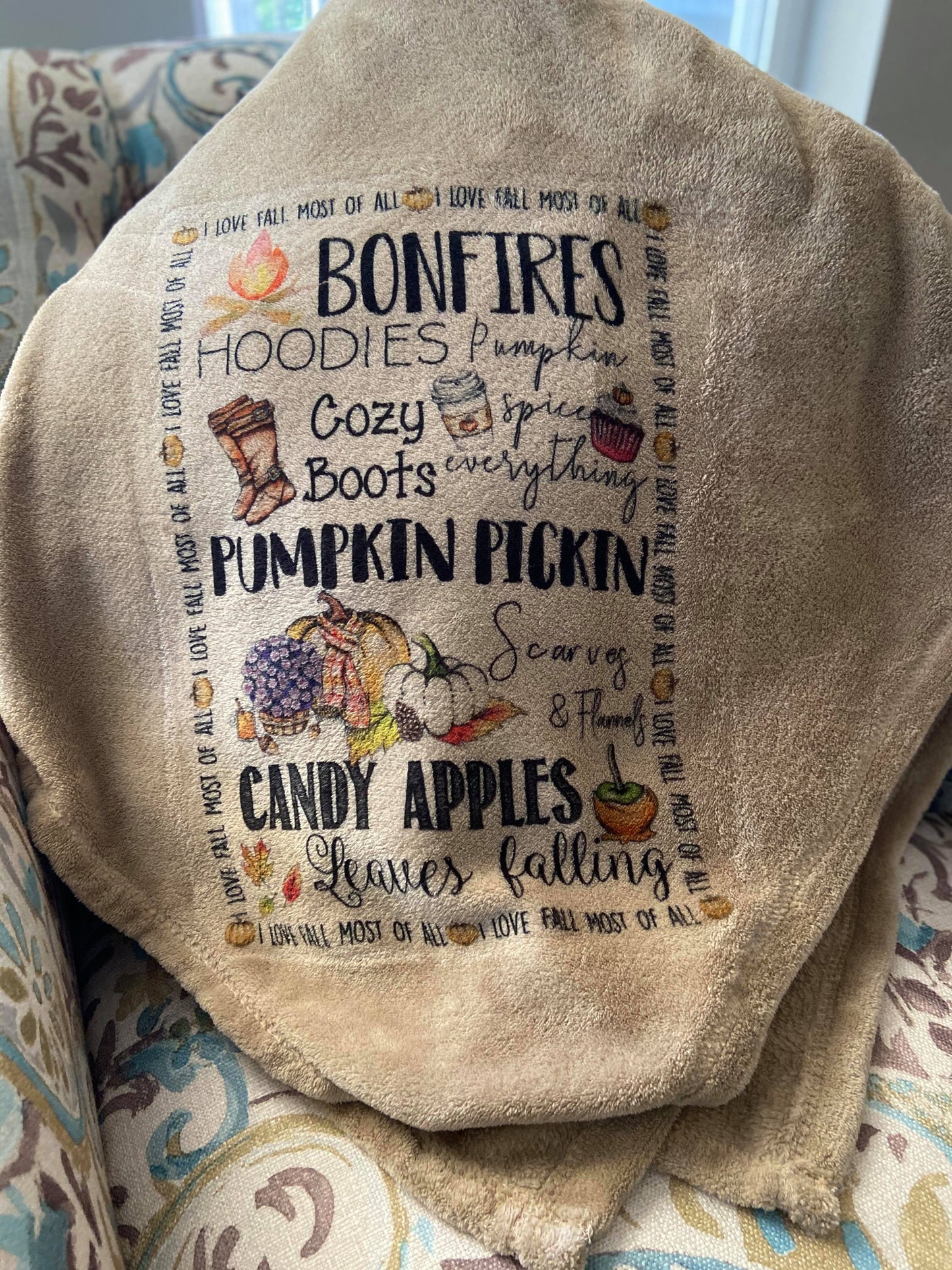 Bonfires & Pumpkin Picking Blanket