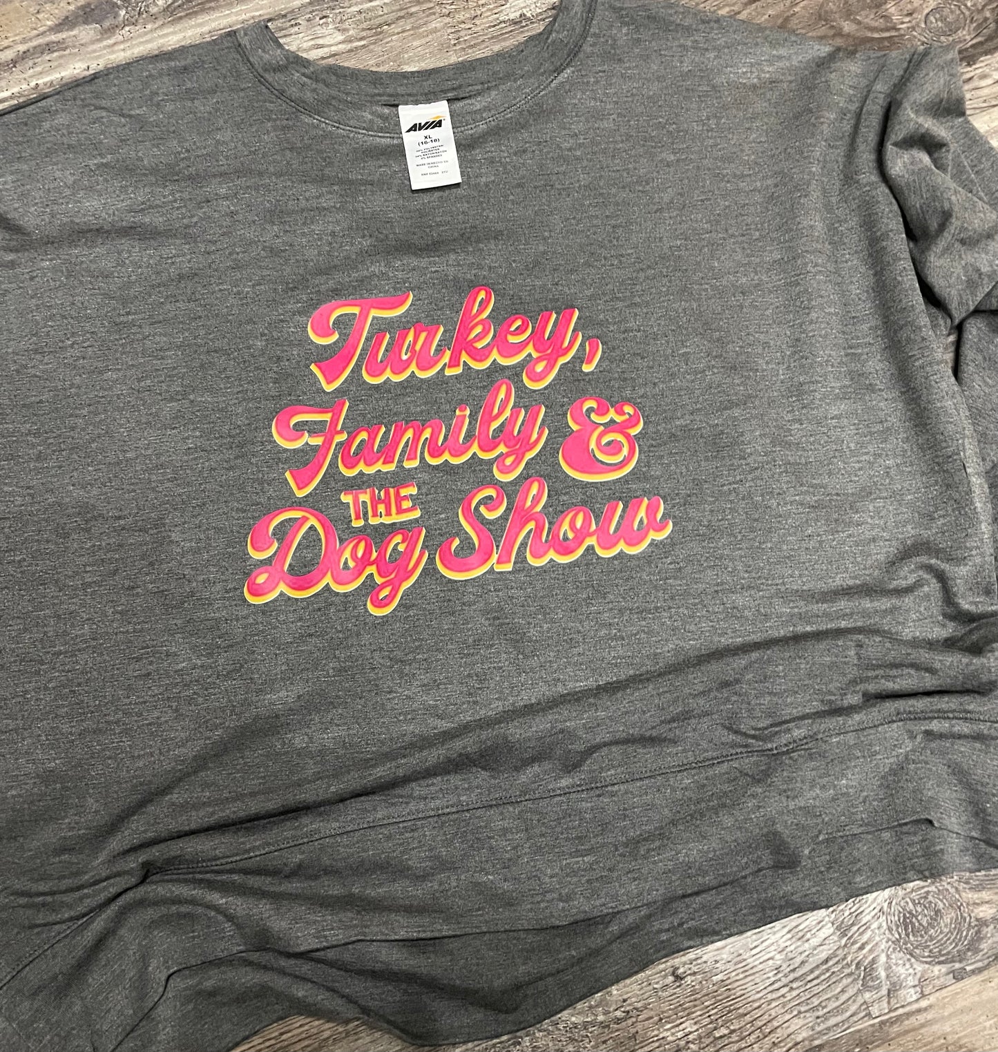 Turkey, Family & The Dog Show Scoopneck Sweatshirt