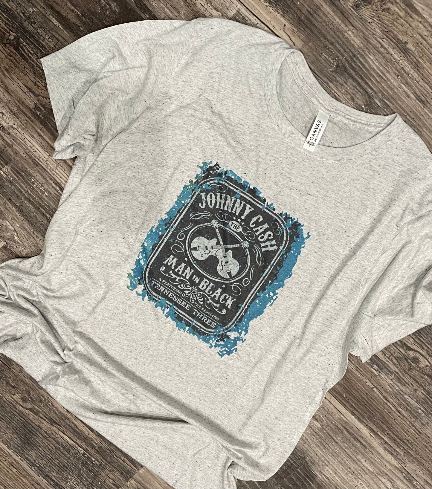 Johnny Cash Man in Black Teeshirt