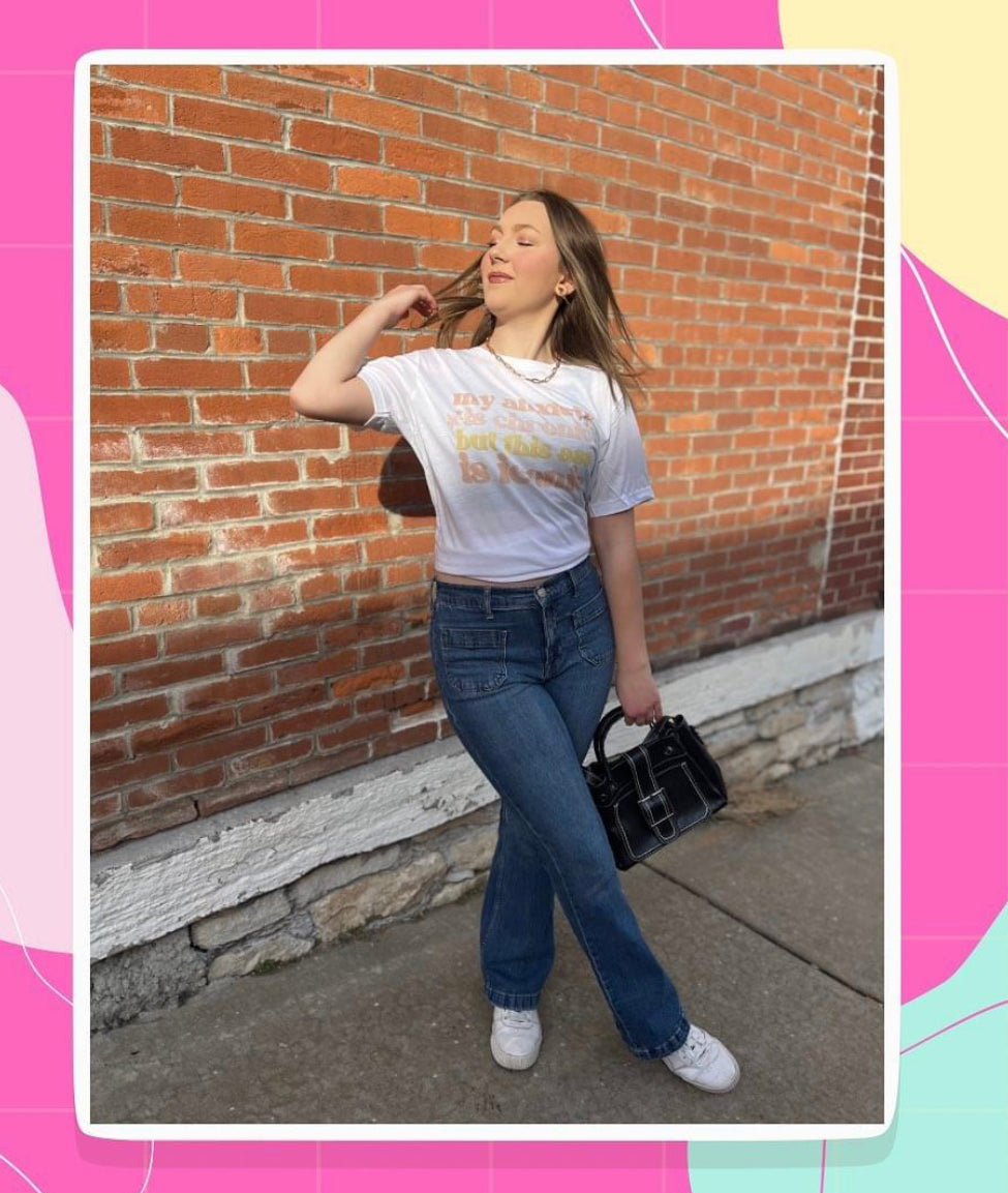 My Anxiety is Chronic but This Ass is Iconic Retro Teeshirt
