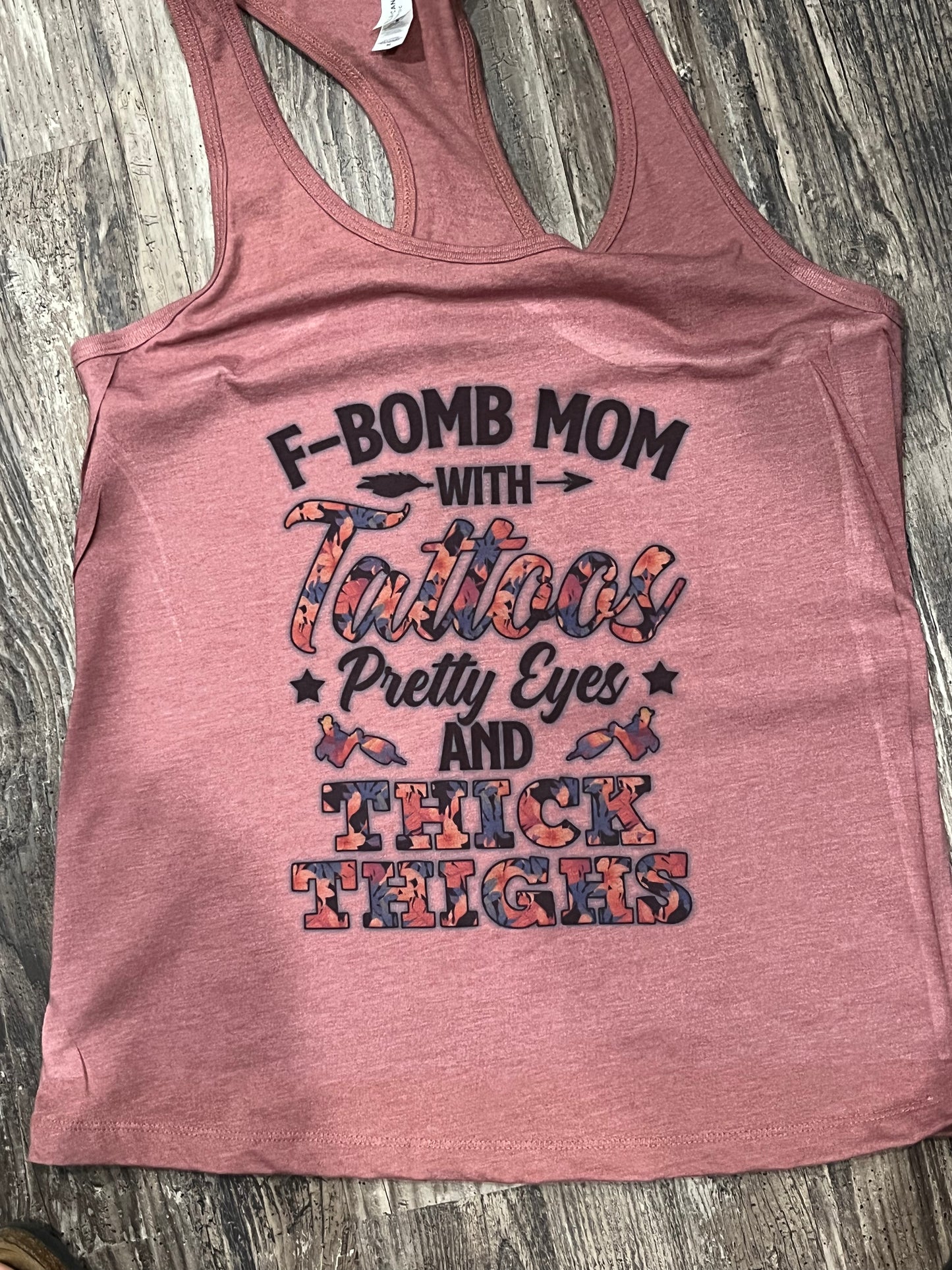 F-Bomb Mom with Tattoos Pretty Eyes and Thick Thighs