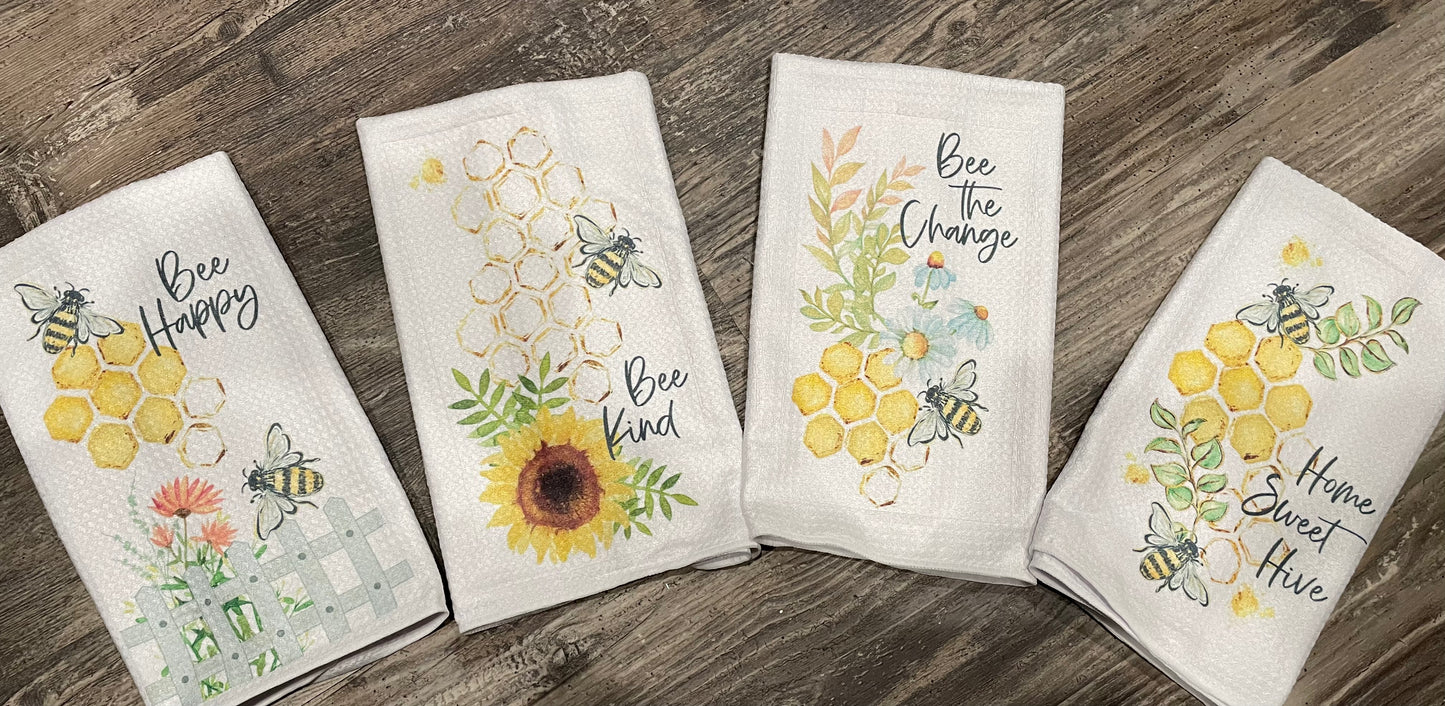 Bee Waffle Towels