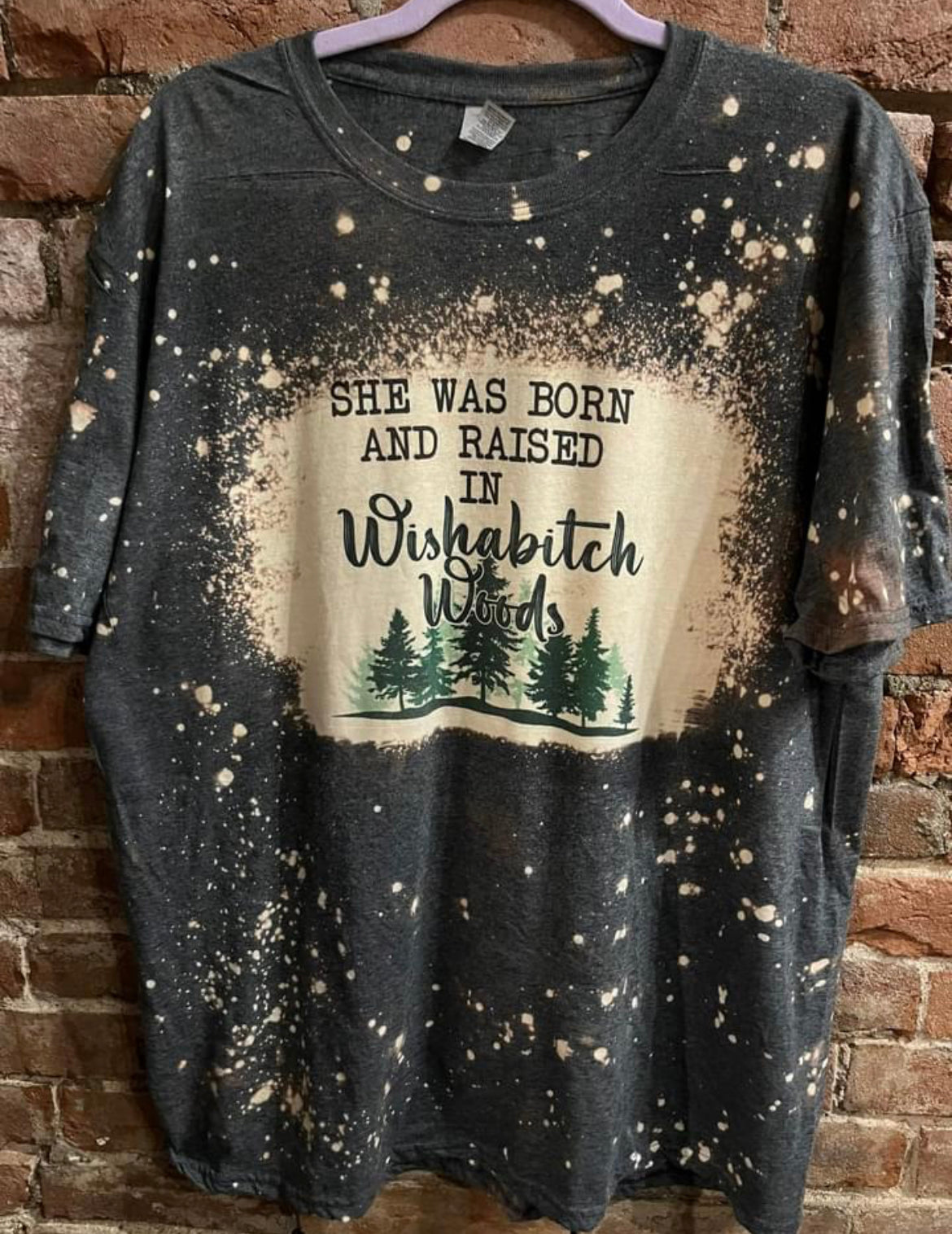 She Was Born and Raised in Wishabitch Would Teeshirt