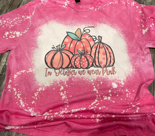 In October We Wear Pink Teeshirt