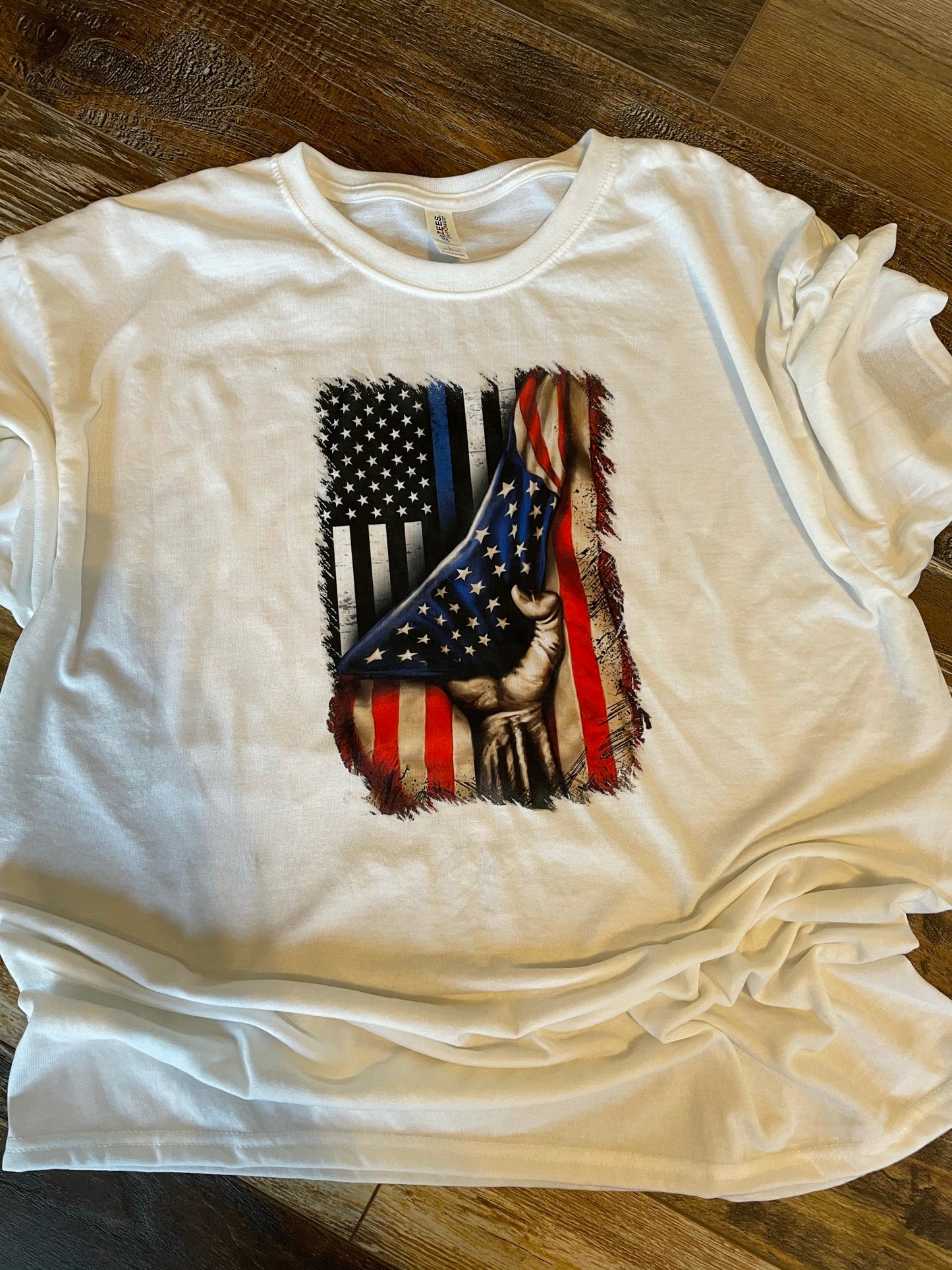 Back the Blue Flag Teeshirt
