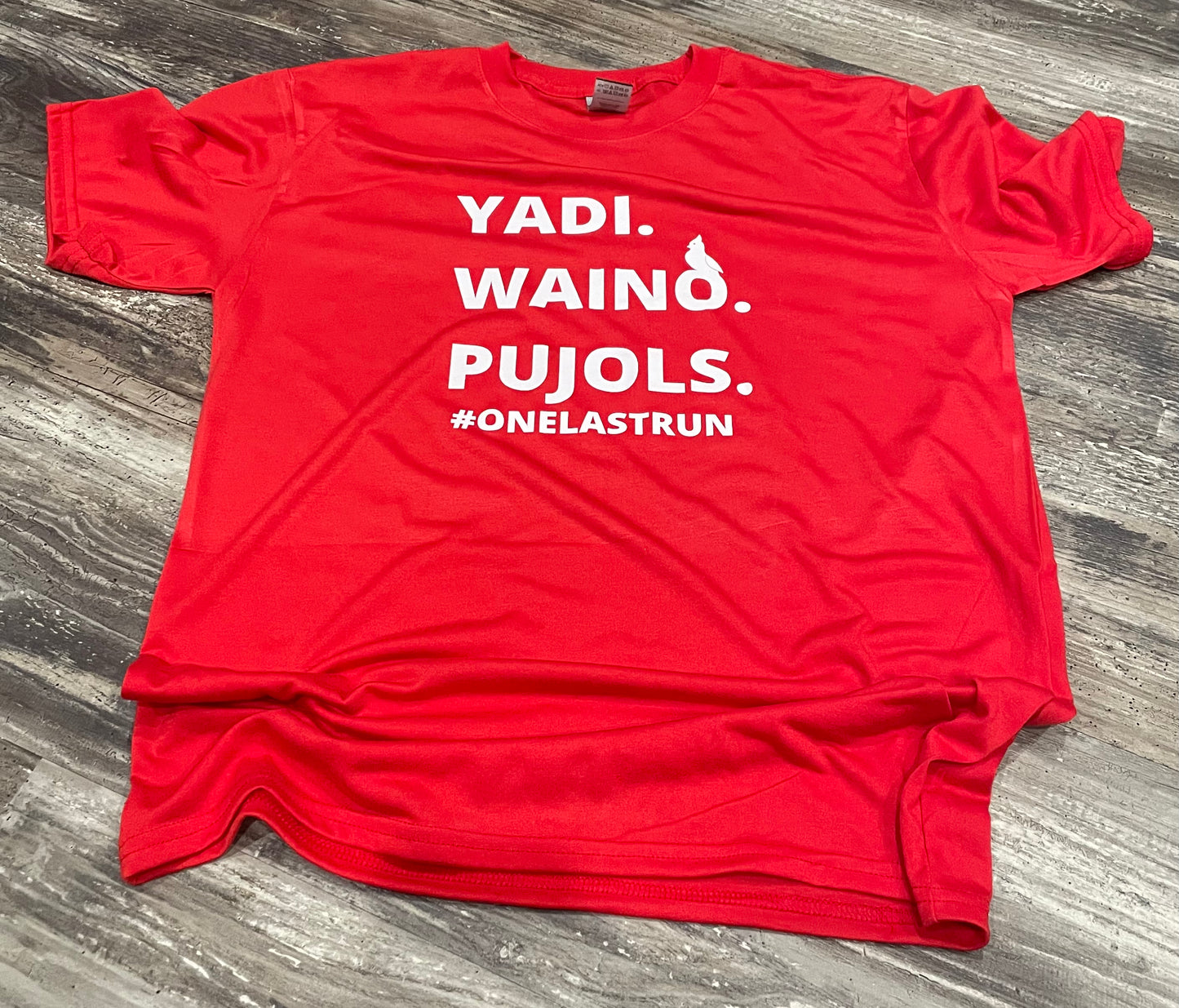 Yadi. Waino. Pujols. One Last Run Teeshirt