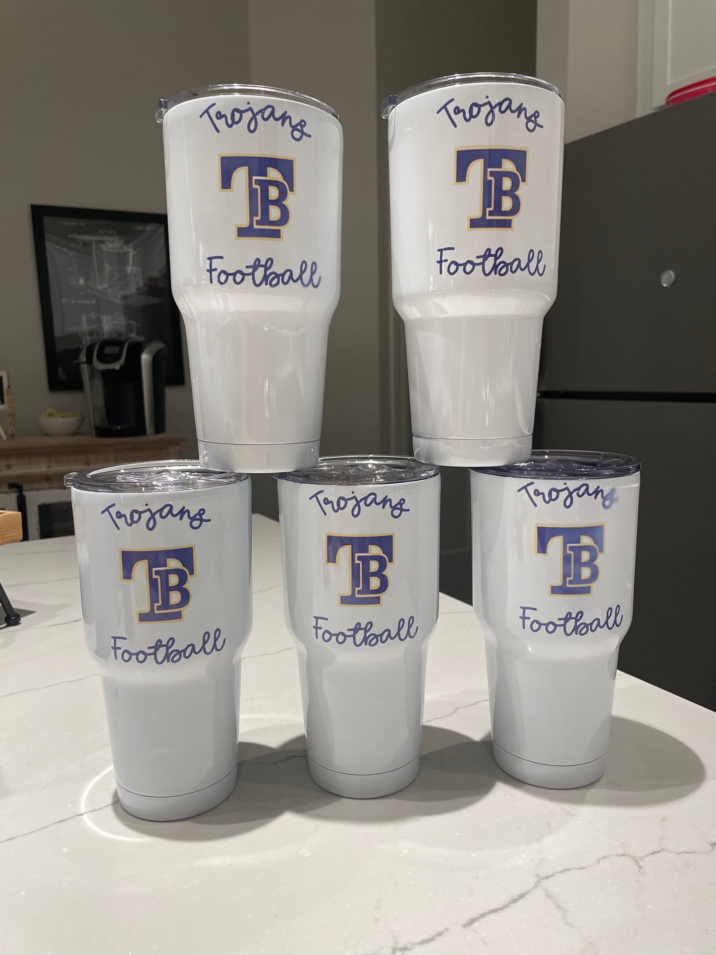 Trojans Football 30-Ounce Sublimation Tumbler