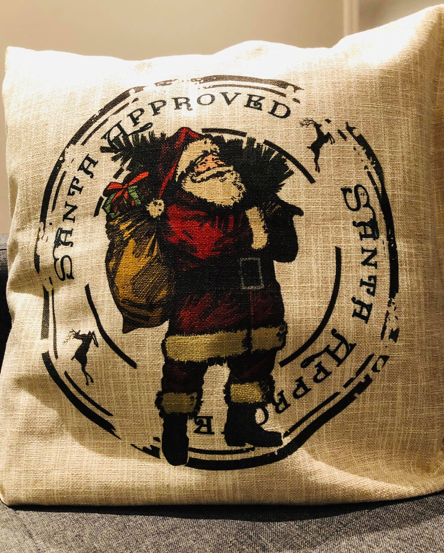 Christmas Season/Holiday Linen Pillow Cover(s)