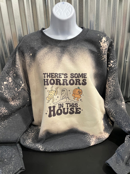 There’s Some Horrors in This House Bleached Sweatshirt