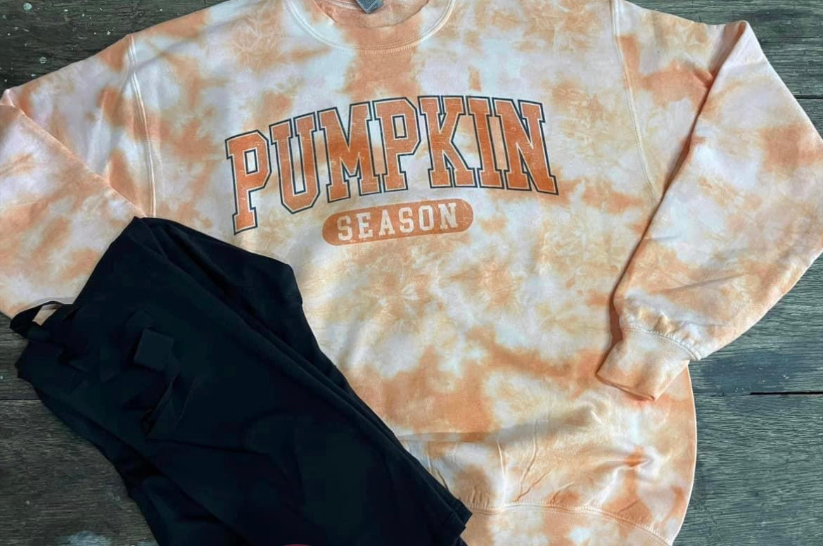 Pumpkin Season Dyed Sweatshirt