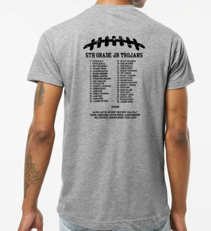 Fifth Grade Roster Tackle Shirt