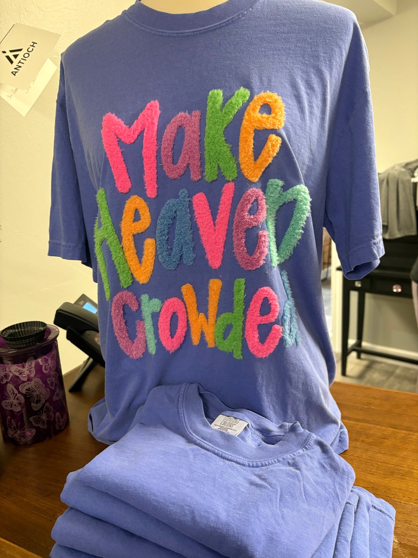 Make Heaven Crowded Fluffy Patch Shirt