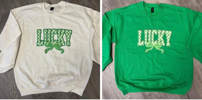 Lucky Chenile Patch Sweatshirt