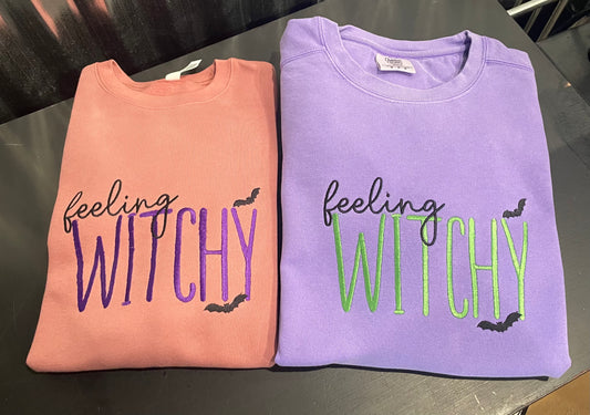 Feeling Witchy Embroidered Sweatshirt