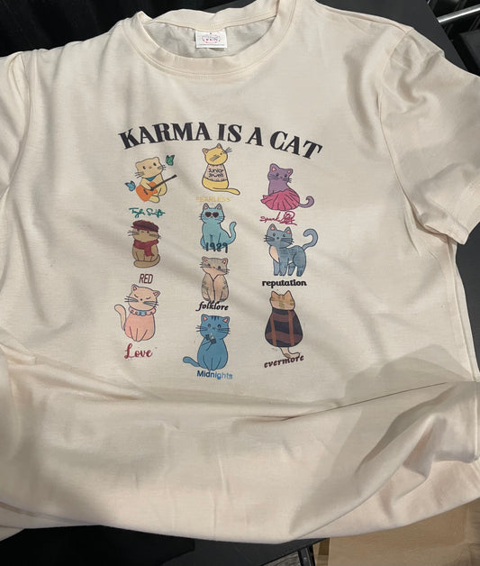 Karma is a Cat Teeshirt