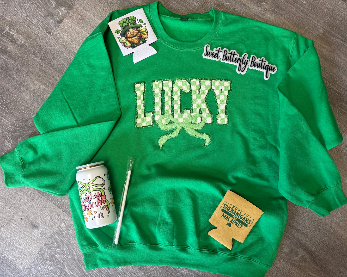 Lucky Chenile Patch Sweatshirt