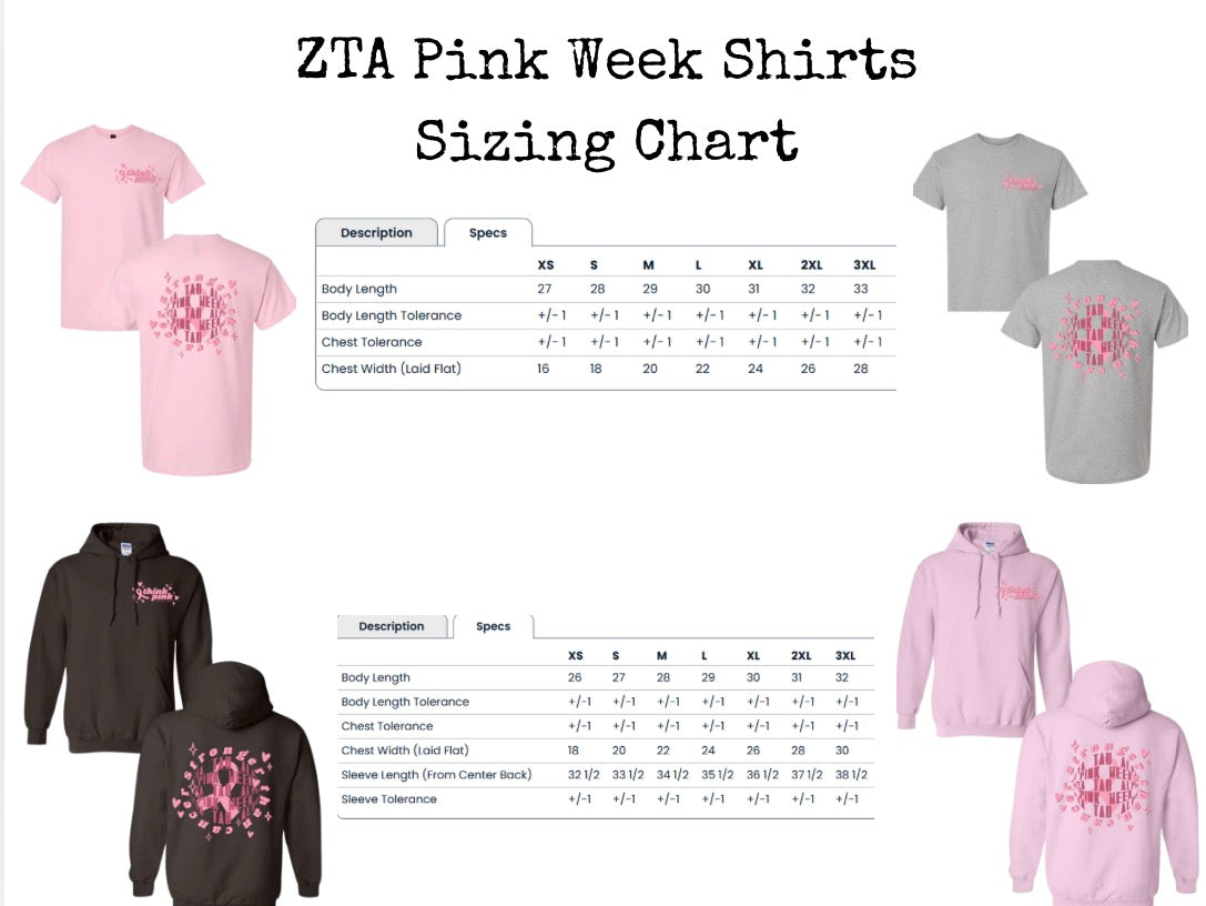 ZTA Pink Week Shirt