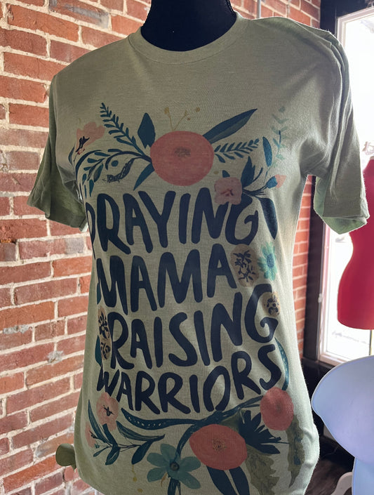 Praying Mama Raising Warriors Teeshirt