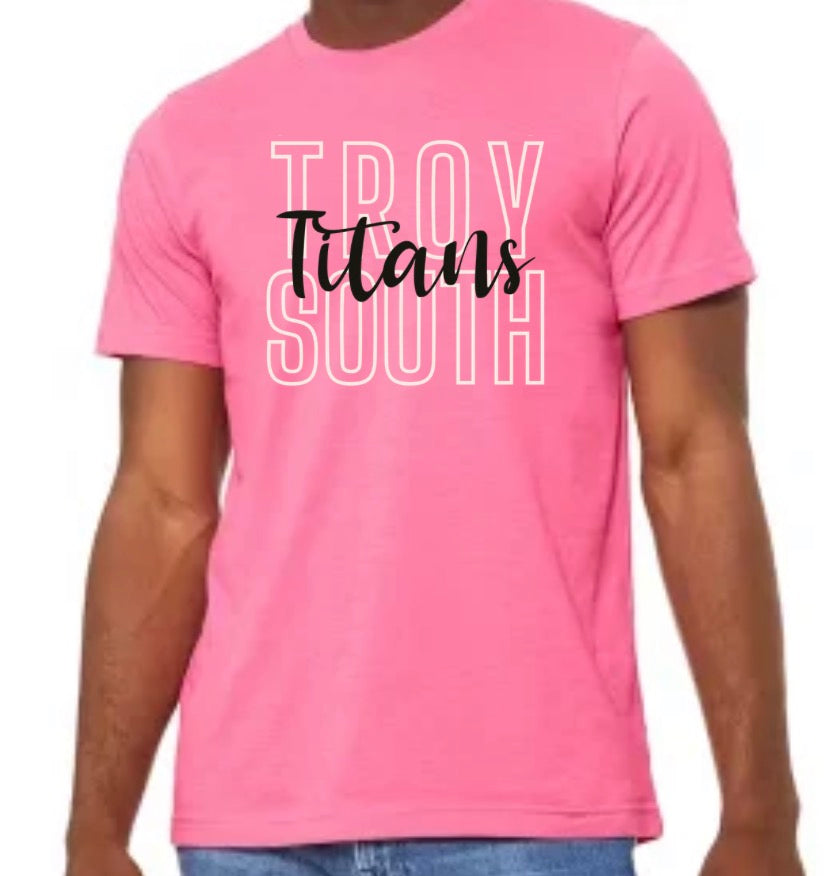 Troy South Titans Pink Out Shirt