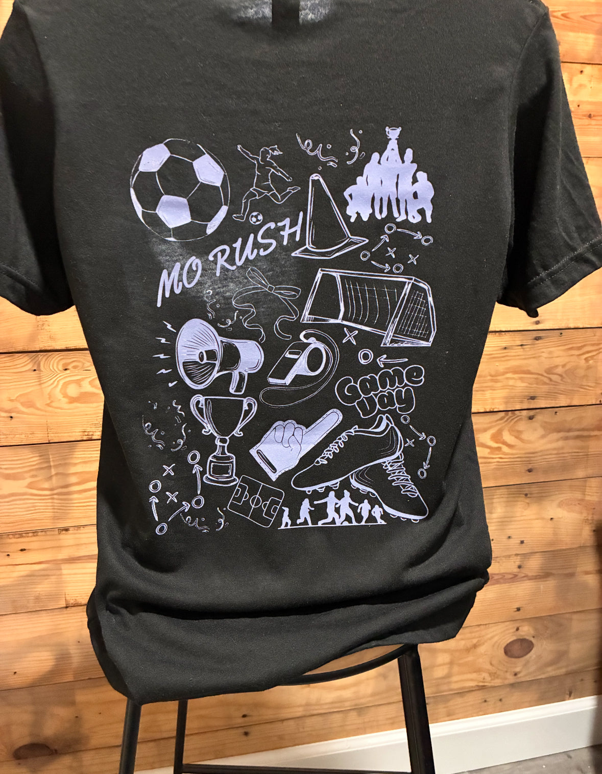 Rush Fun Soccer Shirt (front and back)