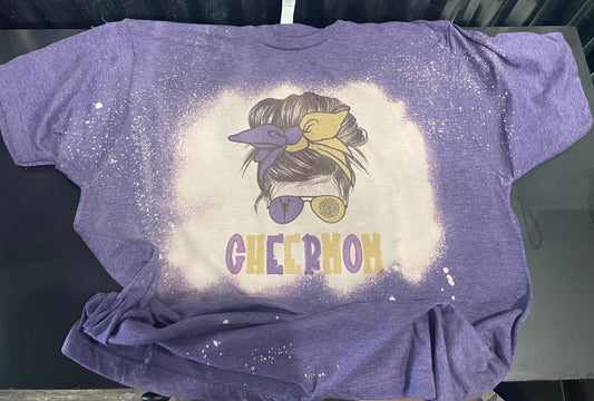 Cheer Mom (Purple and Gold) Teeshirt