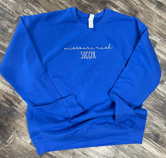 Embroidered Missouri Rush Soccer Sweatshirt
