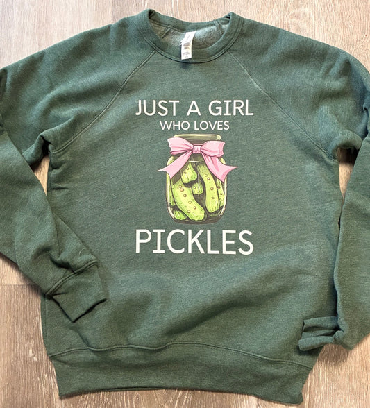 Just a Girl Who Loves Pickles Shirt