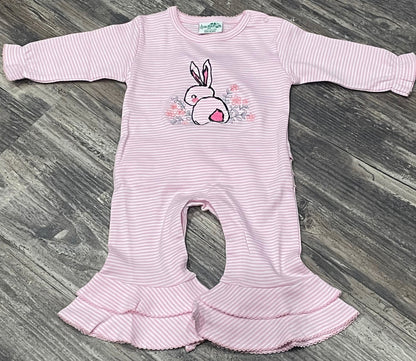 Embroidered Bunny Romper