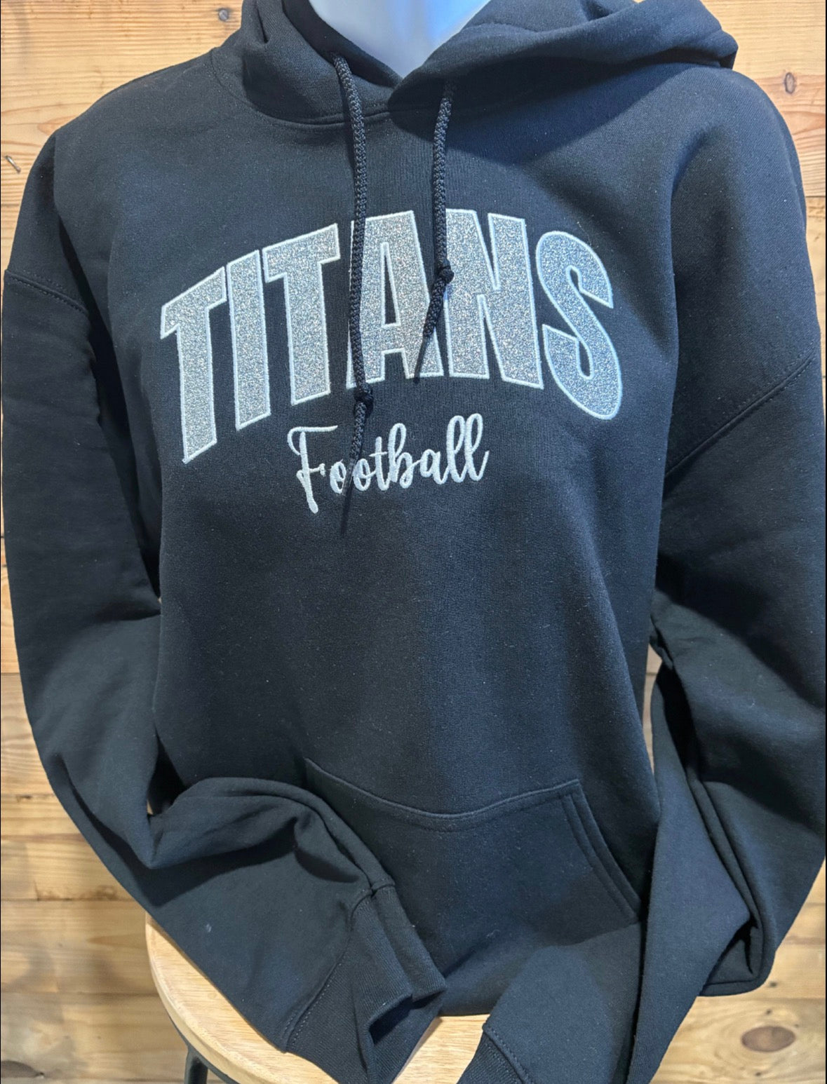 Mascot and Sport/Activity Glitter Appliqué Hoodie