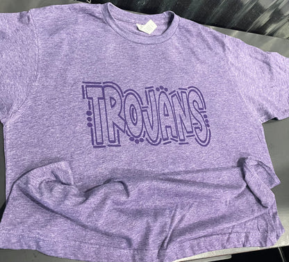 Trojans Doodle Letters Rhinestone Hoodie