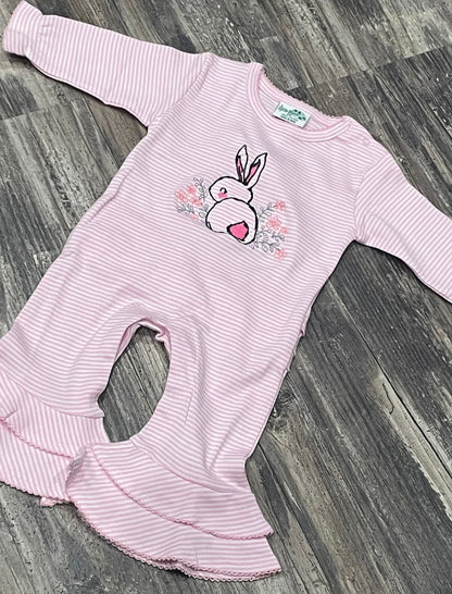 Embroidered Bunny Romper