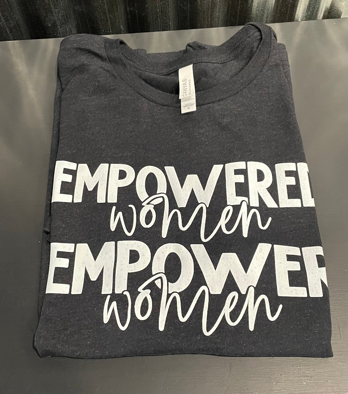 Empowered Women Empower Women Light Gray Marble Teeshirt