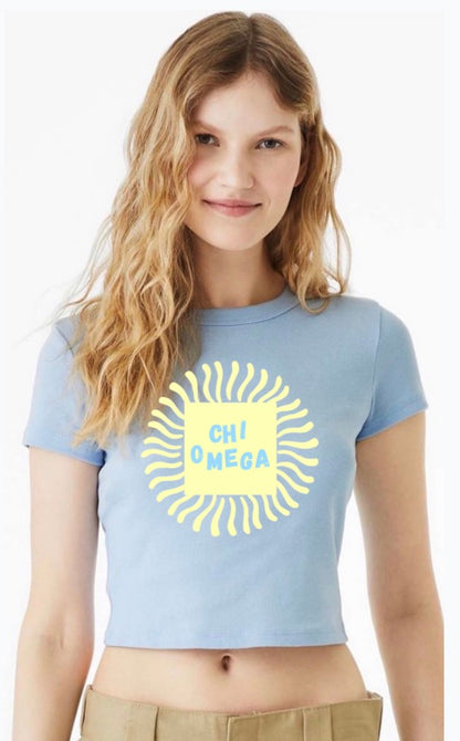 Chi O Sun Baby Blue Tee