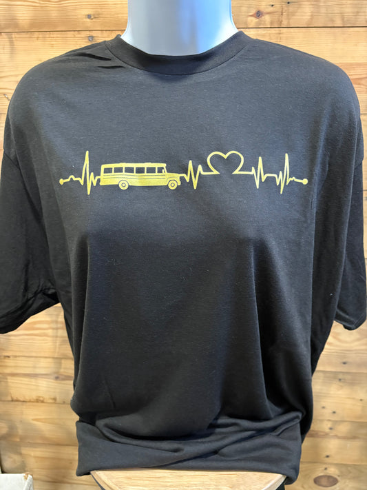 School Bus EKG Shirt