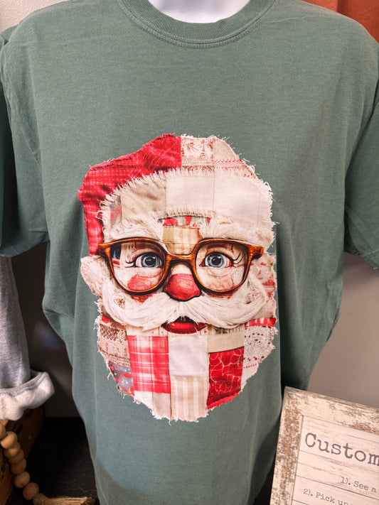 Patchwork Santa Shirt
