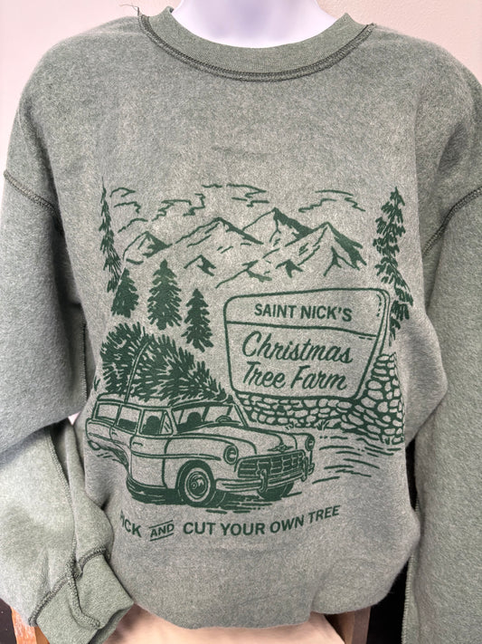 Inside Out St. Nick’s Christmas Tree Sweatshirt