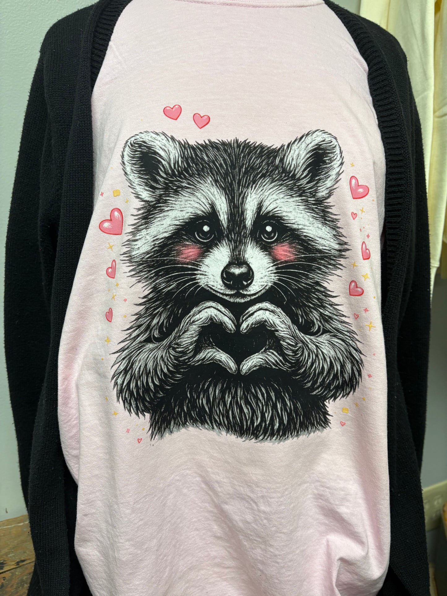 Raccoon Heart Hands Shirt