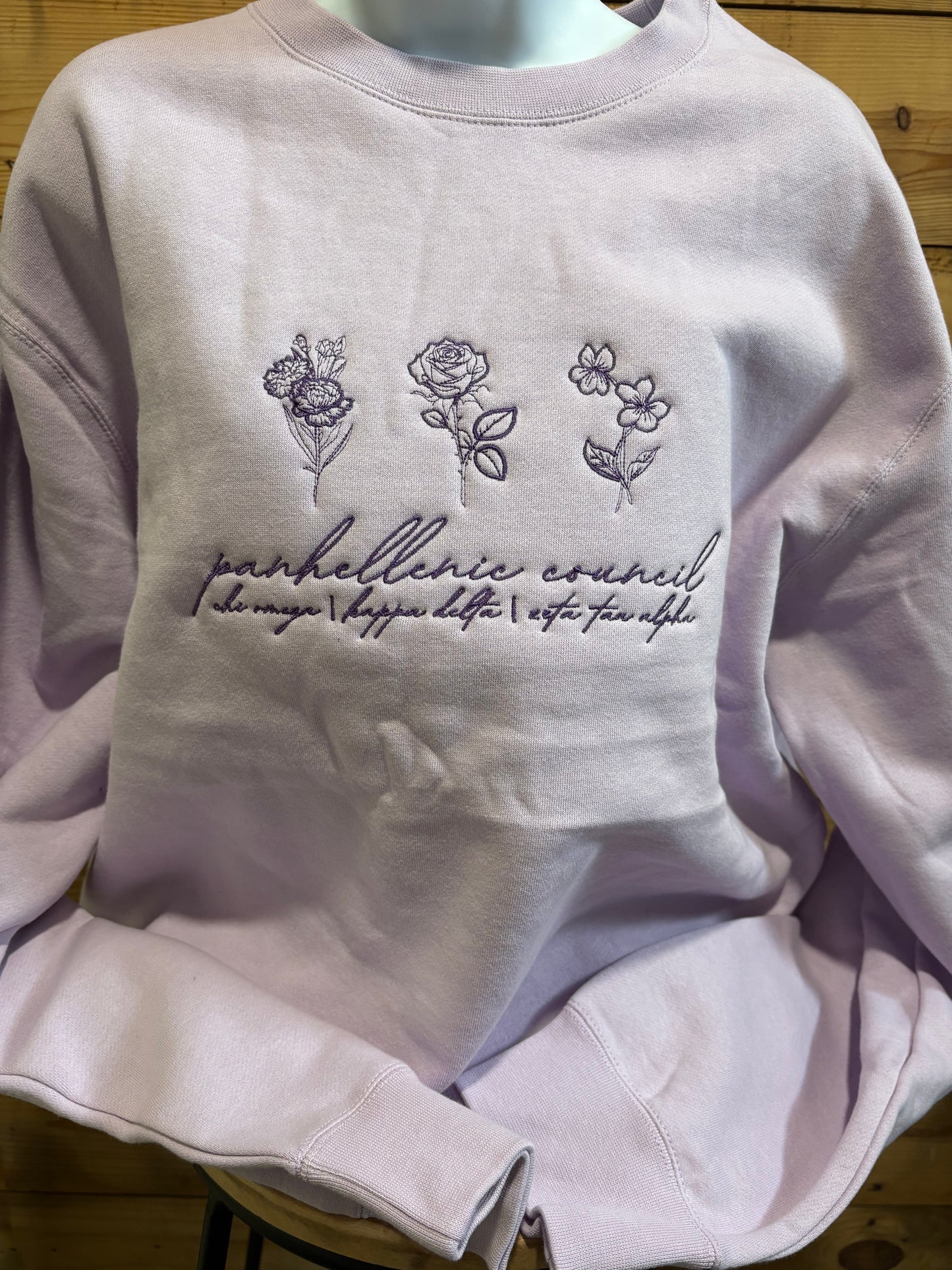 Panhellenic Council Embroidered Sweatshirt