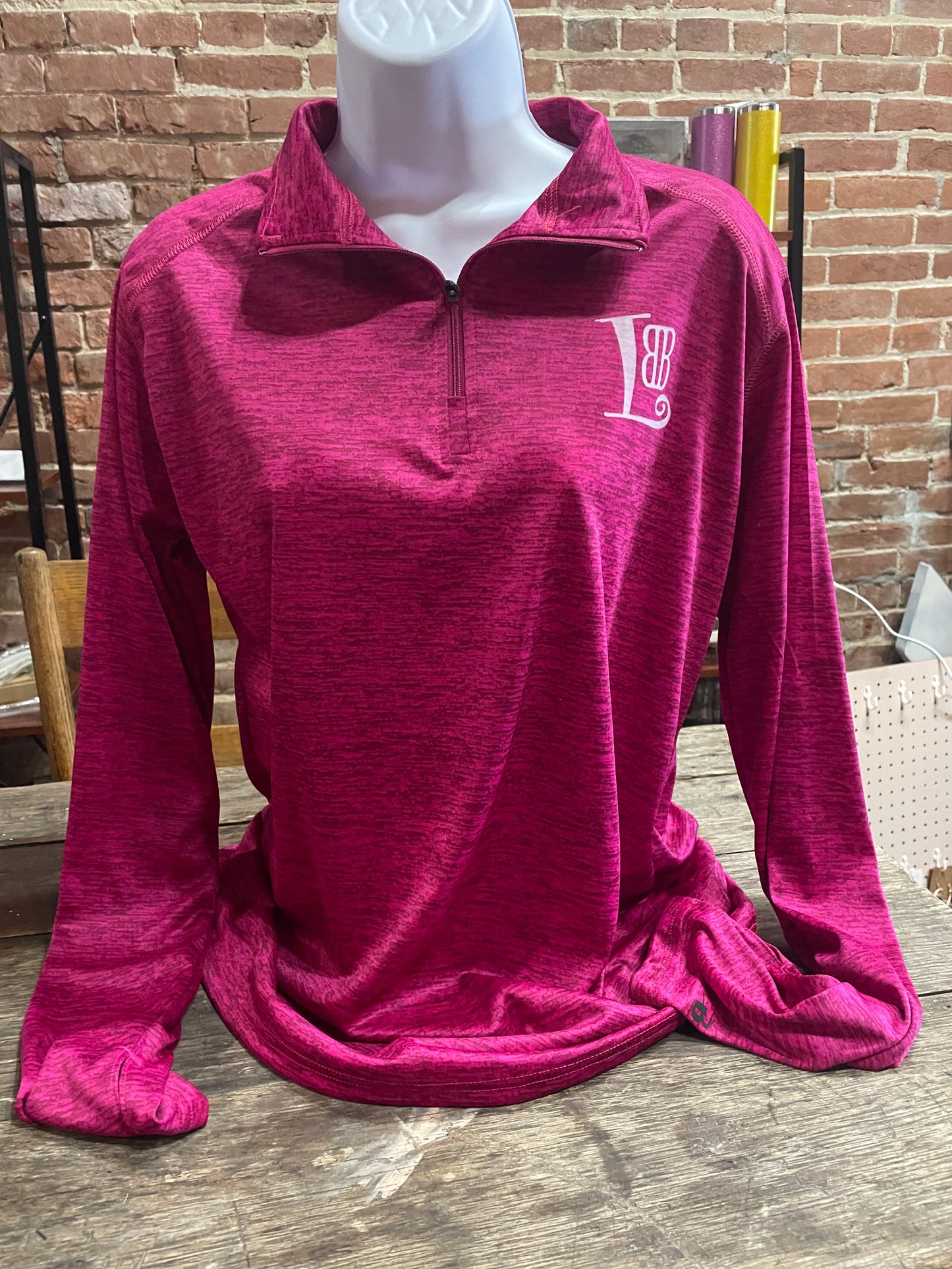 Little Black Book: Women in Business Pink Quarter Zip Pullover